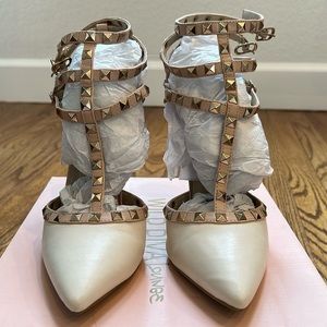 Wild Diva Adora Studded Strappy Heels